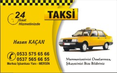taksi kartvizitleri, taksi